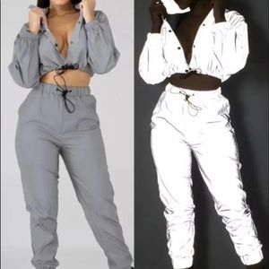 Reflective track suit